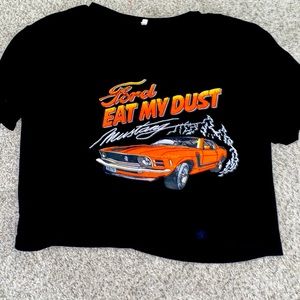 FORD GRAPHIC CROPPED TEE SHIRT